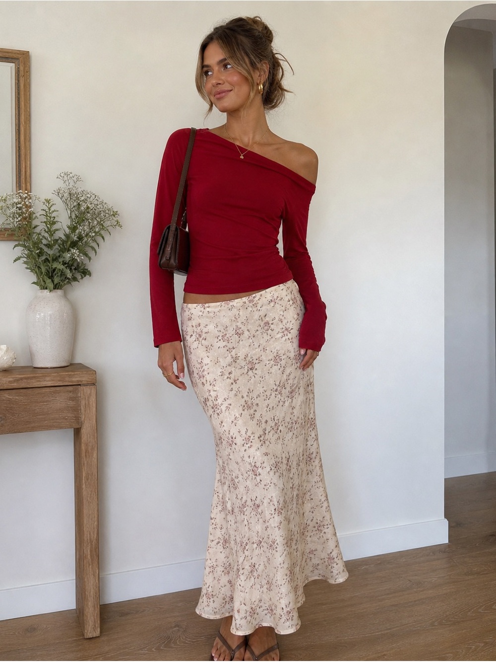 Abercrombie Asymmetrical Long Sleeve Top